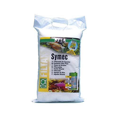 JBL Symec Filterwolle weiß 100g - Synthetische Watte für Aquarienfilter - Aquarium von JBL