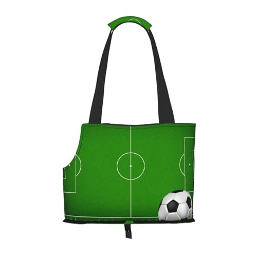 Green Ball Field Haustier-Rucksack, Haustierhandtasche, tragbarer faltbarer Haustierrucksack, geeignet für kleine Haustierkatzen und Hunde, Einkaufs- und Reisefahrzeuge, bequem und schön. von JCAKES