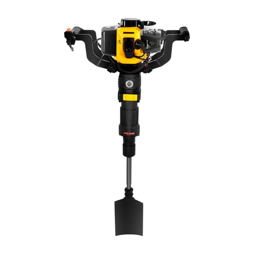 JDBDU 52CC 2-Takt Benzinbagger, 1250W 6500r/min Handheld Digger Tragbarer Bagger Garten Baum Digger Luftgekühlt EIN-Zylinder Abbruchhammer Bagger Graben Maschine für Garten Bauernhof Baumpflanzung von JDBDU