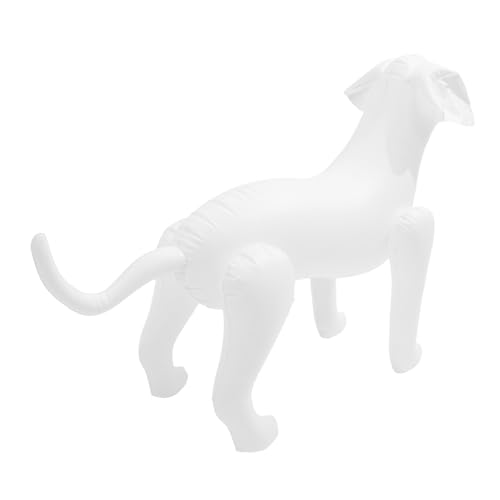 JECOMPRIS Dog Mannequins 5st Haustierbekleidungsmodell Dog Costume Hunde Kostüme Hundekleidungsshow Aufblasbarer Hund Schaufensterpuppenständer Für Hunde Bühnenstütze Hunde Schaufensterpuppe PVC Weiß von JECOMPRIS