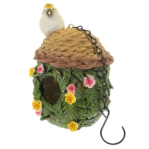 JECOMPRIS Hängendes Vogelbrutnest Aus Resin Für Papageien Warmes Winter Nest Für Vögel Ideal Als Garten Dekoration Und Schutz Für Gartenvögel Wetterfest Und Langlebig von JECOMPRIS