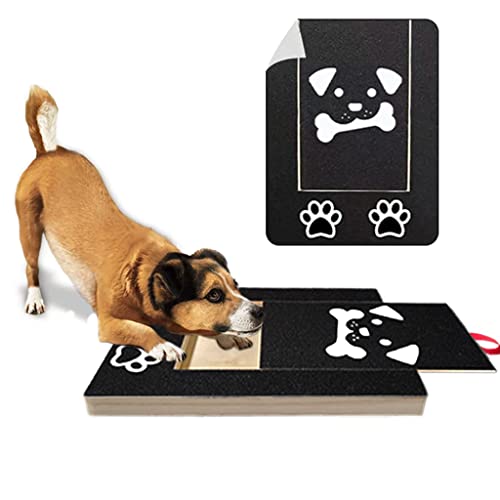 JEEKOS Dog Nail Scratch Board File Dog Scratch Pad for Nails with Box Fear Free Nail Care Pet Grooming Supplies Dog Toys (Color : Dog Scratch Board) von JEEKOS