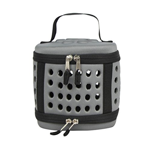 JEELINBORE Transporttasche Tragbar Faltbar Tragetasche für Tiere Hunde Katze Hundetasche (Grau, XS) von JEELINBORE