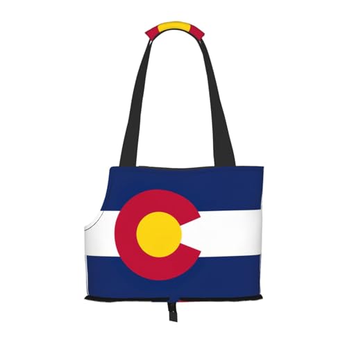 Colorado Tragetasche mit Staatsflagge für kleine Hunde, Katzen und Kaninchen von JEJEA