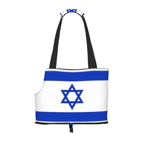 Hundetraeltasche mit israelischer Flagge, für kleine Hunde, Katzen und Kaninchen von JEJEA