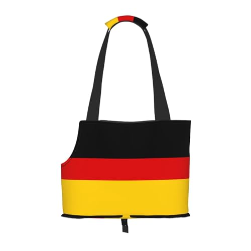 Hundetragetasche mit deutscher Flagge, für kleine Hunde, Katzen und Kaninchen von JEJEA