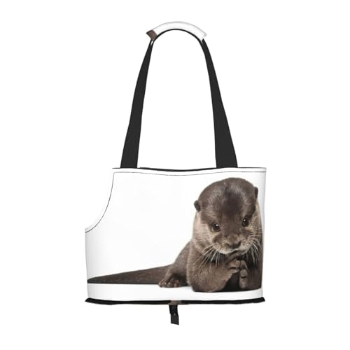 Hundetragetasche mit niedlichem Otter-Motiv, für kleine Hunde, Katzen und Kaninchen von JEJEA