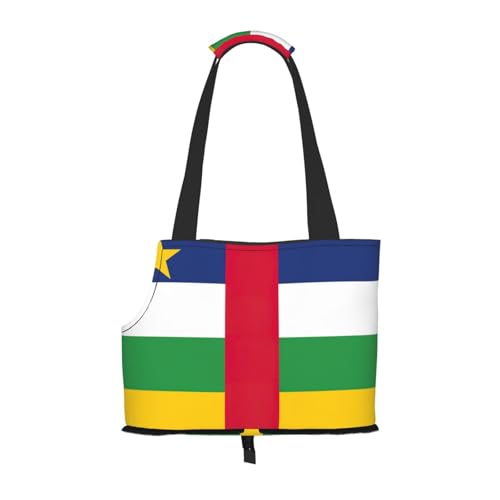 Tragetasche für kleine Hunde, Katzen und Kaninchen, Motiv: zentralafrikanische Flagge Tragetasche für kleine Hunde, Katzen und Kaninchen, Motiv: zentralafrikanische Flagge von JEJEA
