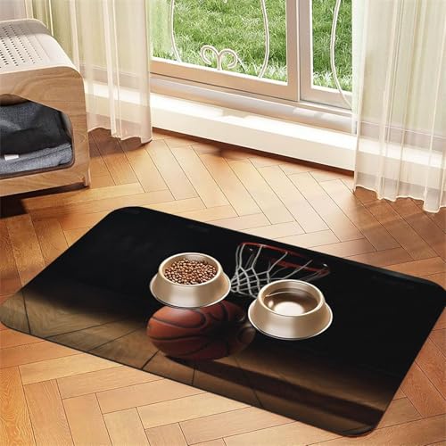 Saugfähige Leder-Tischdecke mit Basketball-Aufdruck, perfekt für Hunde, Katzen und andere Haustiere Saugfähige Leder-Tischdecke mit Basketball-Aufdruck, perfekt für Hunde, Katzen und andere Haustiere von JEKYDOSD