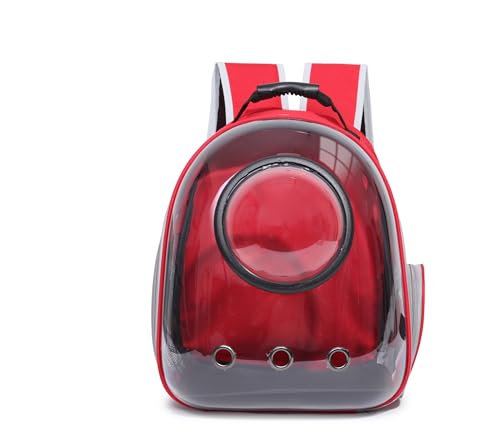 JELLY SIGHT Rucksack für Katzen und Hunde, Luftpolsterkapsel, Kätzchen, Haustierwelpen, entworfen für Reisen, Wandern, Wandern, Camping und Outdoor (rot) von JELLY SIGHT