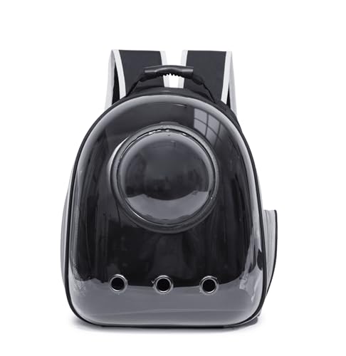 JELLY SIGHT Rucksack für Katzen und Hunde, Luftpolsterkapsel, Kätzchen, Haustierwelpen, entworfen für Reisen, Wandern, Wandern, Camping und den Außenbereich (schwarz) von JELLY SIGHT