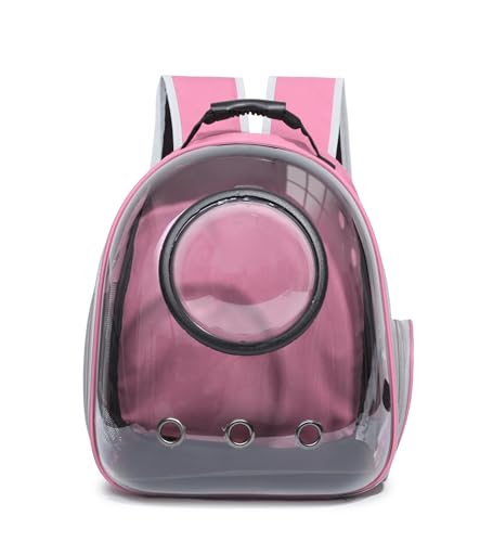 JELLY SIGHT Rucksack für Katzen und Hunde, Luftpolsterkapsel, Kätzchen, Haustierwelpen, entworfen für Reisen, Wandern, Wandern, Camping und den Einsatz im Freien (Rosa) von JELLY SIGHT