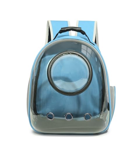 JELLY SIGHT Rucksack für Katzen und Hunde, Luftpolsterkapsel, Kätzchen, Welpen, entworfen für Reisen, Wandern, Wandern, Camping und den Einsatz im Freien (Hellblau) von JELLY SIGHT