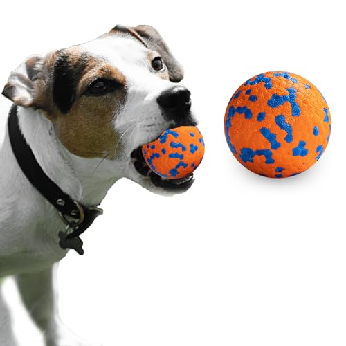 JEROCK Hundebälle, unzerstörbarer Hundespielzeugball für aggressive Kauer, langlebiger, hochelastischer interaktiver Ball zum Trainieren von Fangen und Apportieren, für große, mittelgroße und kleine von JEROCK