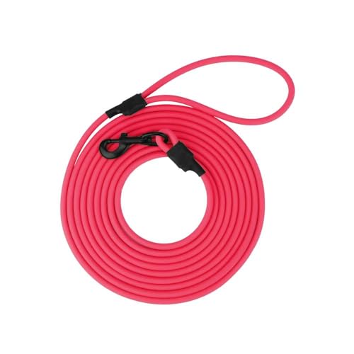 5M/10M Outdoor wasserdichte PVC-Hundeleine, Einfarbige Haustierleine, Leicht Zu Reinigende Hundeleine, Hundecamping-Trainingsleine, Geeignet Für Kleine, Mittlere Und Große Hunde,A,XL 10M von JFERDX