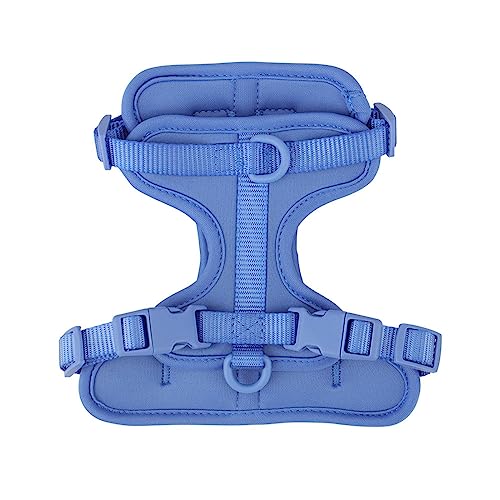 Atmungsaktives, Leichtes Hundegeschirr, Verstellbarer Brustgurt Für Haustiere, Outdoor-Walking-Training, Hundegeschirr, Wasserdichtes Hunde-Schwimmgeschirr,Blau,XL von JFERDX