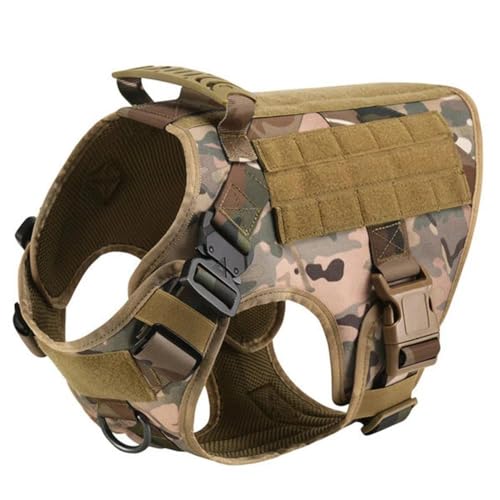 Militärisches Taktisches Nylon-Hundegeschirr Für Große Hunde, Halsband-Leine-Set, Französische Bulldogge, Deutscher Schäferhund, Malinois, Training, Gehen, Camping, Jagd, Geschirr, Weste, Geeigne von JFERDX