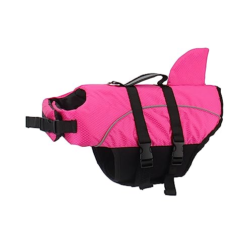 Mode Hund Schwimmweste Badeanzug Jacke Sommer Kleine Mittlere Hund Schwimmweste Außen Outdoor Strand Pool Hund Reflektierende Badeanzug Haustier Schwimmweste,Rosa,M von JFERDX