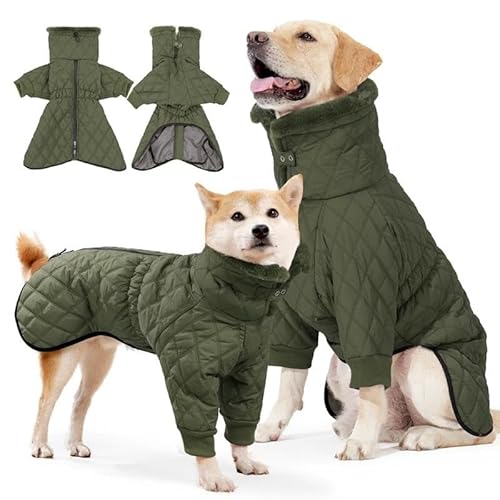 Warme Haustierkleidung Für Kaltes Wetter, Für Den Außenbereich, Wasserdicht, Mit Reißverschluss, Hundejacke, Winter, Verdickter Warmer Hundemantel, Kleidung, Schneehundekleidung, Mantel Für Labra von JFERDX