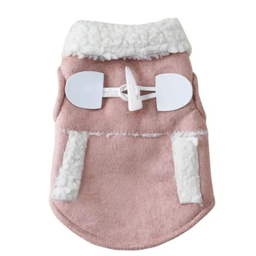 Winter Warme Fleece Haustier Kleidung Jacke Kleine Und Mittlere Hund Winddichte Jacke Oberbekleidung Chihuahua Mops Jacke Kleidung,A,S von JFERDX