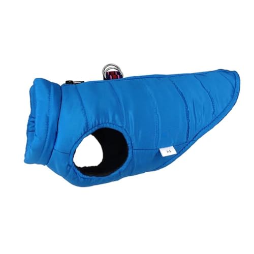 Winter Warme Hundejacke Kleidung Outdoor wasserdichte Haustierjacke Kleine Und Mittlere Hund Katze Weste Jacke Chihuahua Mops Pudel Yorkshire Schnauzer Kleidung Jacke,Blau,S von JFERDX