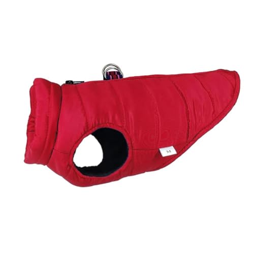 Winter Warme Hundejacke Kleidung Outdoor wasserdichte Haustierjacke Kleine Und Mittlere Hund Katze Weste Jacke Chihuahua Mops Pudel Yorkshire Schnauzer Kleidung Jacke,Rot,S von JFERDX