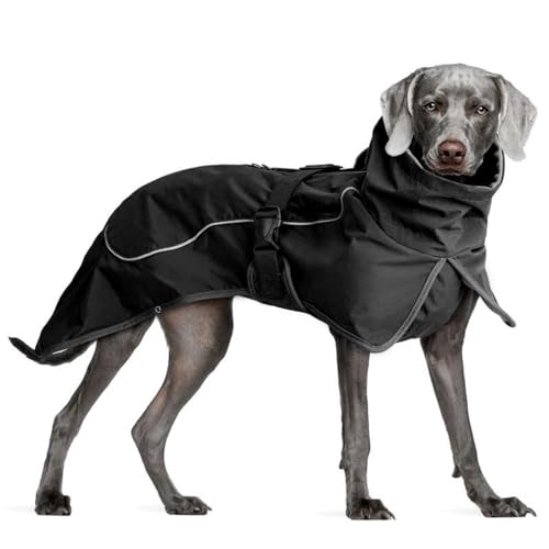 Winterwarme Hundejacke, Kleidung Für Den Außenbereich, Wasserdicht, Winddicht, Reflektierend, Hundejacke, Warme Haustierjacke, Mittelgroße Und Große Hunde-Labrador-Schäferhund-Jacke,Schwarz, von JFERDX