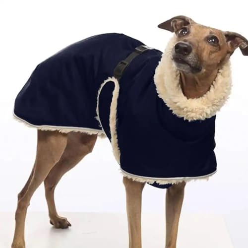 Winterwarme Hundejacke, Oberbekleidung, Whippet, Windhund, Labrador, Schäferhund, Fleece-gefütterte Jacke, Outdoor, Winddicht Und Wasserdicht, Verdickte Warme Hundejacke, Kleidung,A,2XL von JFERDX