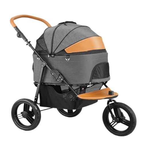 Hundewagen Haustier-Kinderwagen Ist EIN Leichtes, Faltbares Und Abnehmbares, Tragbares Dreirad for Hunde Und Katzen for Den Außenbereich Pet Stroller von JHMYOB