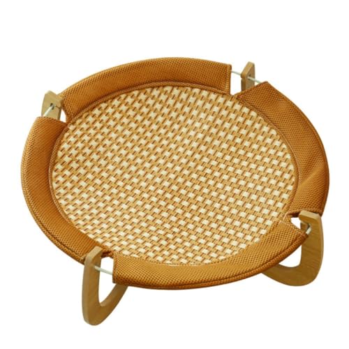 JHMYOB Haustierbett The Round-Leg Camp Bed cat Bed is cool and Refreshing, Allowing Cats to Breathe and Feel Comfortable All Night Long Waschbares Haustierbett von JHMYOB