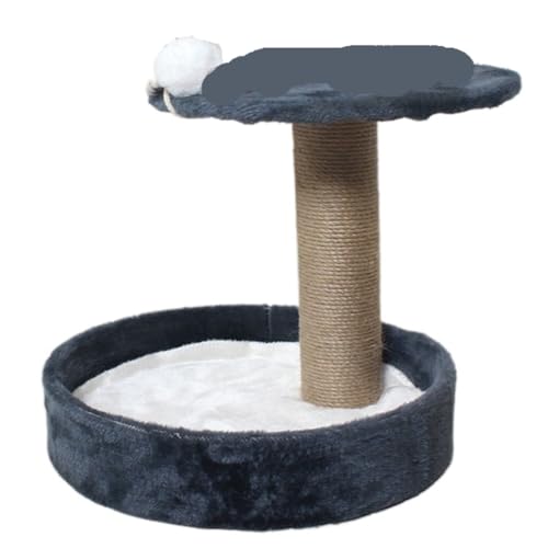 JHMYOB Katzen Kletterwand Katzenkratzbrett, Krallenschleifer, Katzenzubehör, Spielzeug, Katzenklettersäule, Vertikaler Sisal-Katzenkletterrahmen Klettergerüst Für Katzen(Blue,A) von JHMYOB