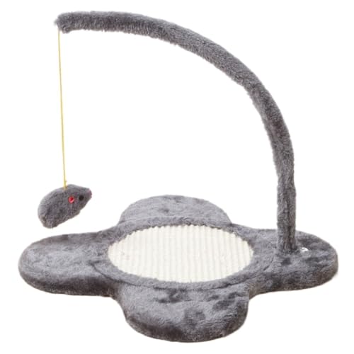 JHMYOB Katzen Kletterwand Katzenspielzeug, Blumenförmiges Sisal-Katzenkratzbrett, Hängender Magnet, Mausklaue, Schleifen, Haustierspielzeug, Verschleißfest Klettergerüst Für Katzen(G) von JHMYOB