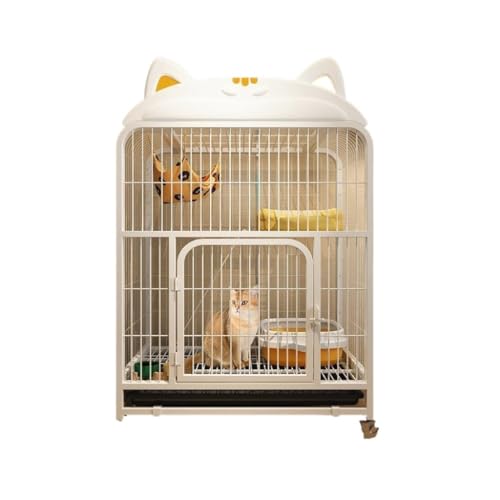 JHMYOB Katzenhaus Katzenkäfig Haushalt Indoor Katzenhaus Cattery Kleine Wohnung Katzenschrank Nest Katzenschloss Villa Katzenkäfig Katzenhaus Indoor von JHMYOB