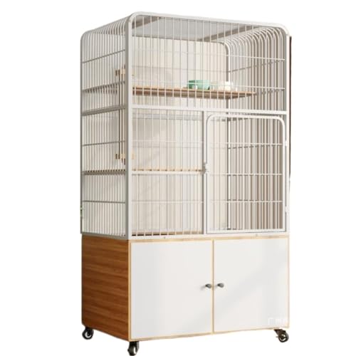 JHMYOB Katzenhaus Katzenkäfig Haushalt Indoor Katzenvilla Holz Luxuriöser Freiraum mit Toilette Integriertes Cattery Katzenhaus Katzenhaus Indoor(5) von JHMYOB