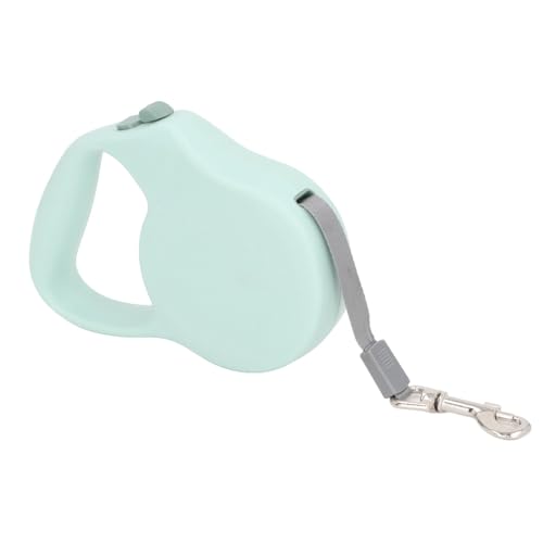 Einziehbare Hundeleine, ergonomisch und widerstandsfähig, 25,4 cm, kleine Haustier-Leine, automatisch einziehbares Zugseil für Spaziergänge im Freien, Camping, Reisen (grün, weiß) (Green) von JHS-TECH