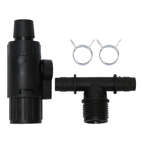 JHS-TECH Aquarium-Wasserwechsler-Wasserhahn-Adapter, 3-Wege-Aquarium-Wasserwechsler-Anschlüsse, Aquarium-Zubehör für die tägliche Wartung, Aquarium-Schnellwasserwechsel (12MM) von JHS-TECH