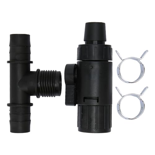 JHS-TECH Aquarium-Wasserwechsler-Wasserhahn-Adapter, 3-Wege-Aquarium-Wasserwechsler-Anschlüsse, Aquarium-Zubehör für die tägliche Wartung, Aquarium-Schnellwasserwechsel (16MM) von JHS-TECH