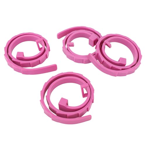 Silikonhundkragen, einstellbare teleskopische Wasserdacht Hundekragen Leicht weiches Hundzubehör für kleine mittlere große Haustiere 4pcs (Lila) von JHS-TECH