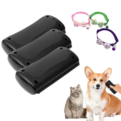 JIABAOZ Groomify Pet Care Brush, Groomify Mr Waggy Tails, Mr Waggi Tails Enthaarungsbürste, Fellpflegewerkzeug Zur Tierhaarentfernung, Haustierbürste Mit Bonushalsband (3 pcs) von JIABAOZ