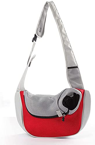 Hundetasche Tragetuch Hund Hundetragetasche Transporttasche Transportbox Verstellbare Welpen Katzen Umhängetasche Kleine Haustier Reisetasche Hundehandtasche für Outdoor Walking Travelling von JIAHG