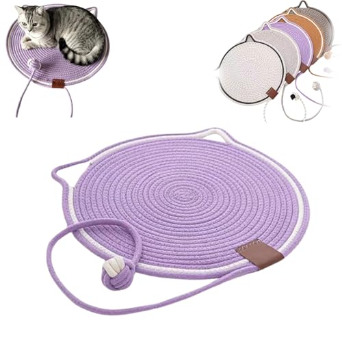 JIALING Celery Pets Dual Scratching Pad, Scratching Pads for Indoor Cats, Celery Pets Pad, Durable Cat Mat, Large Size Cat Bed Cat Scratching Pad (Purple A) von JIALING