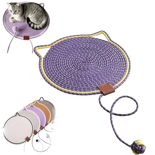 JIALING Celery Pets Dual Scratching Pad, Scratching Pads for Indoor Cats, Celery Pets Pad, Durable Cat Mat, Large Size Cat Bed Cat Scratching Pad (Purple B) von JIALING