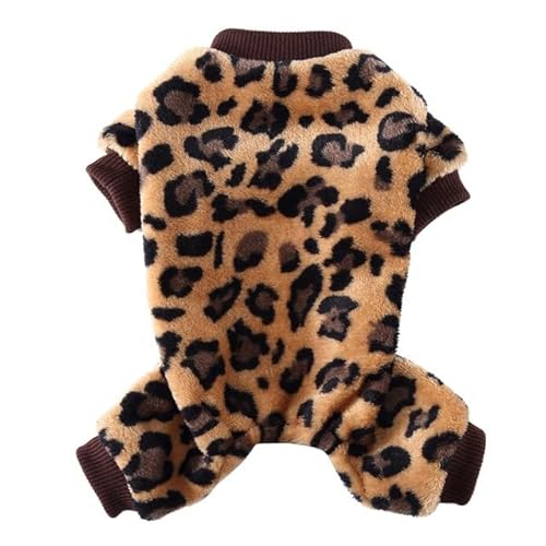 JIALIU Hundepyjamas Winterhundekleidung Drucken Warme Overalls Mantel Für Kleine Hunde Hündchen Katze Chihuahua Pommersche Kleidung Overalls von JIALIU