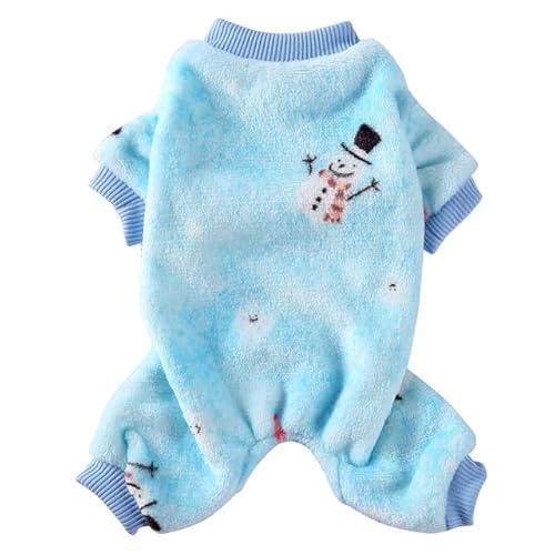 JIALIU Hundepyjamas Winterhundekleidung Drucken Warme Overalls Mantel Für Kleine Hunde Hündchen Katze Chihuahua Pommersche Kleidung Overalls von JIALIU