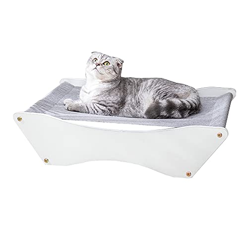 JIAYING Hundebetten Hundebetten Katzenbetten Holz Haustier Bett Hunde Hund Zwinger, Haustier Durable Holzmöbel Durable Pet Cot Lounge, Für Mittel- Und Kleine Hunde Bis Zu 10 Kg / 22 Lbs(Color:Grau) von JIAYING