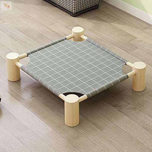 JIAYING Hundebetten Hundebetten Katzenbetten Holz Haustier Bett Langlebige Haustierbett-Lounge, Hundeplattform Bettstand Haustier Dauerhaft Holzmöbel, Für Sommer- Und Außenbereich, Mehrere (Color:B) von JIAYING