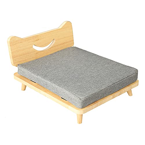 JIAYING Hundebetten Indoor Pet Bett Hund Betten Katze Betten Durable Haustierbett-lounge, Feuchtigkeitsdichte Rutschfeste Robuste Massivholz-kennel, Komfortabel Und Langlebig, Für Familien-haustierges von JIAYING