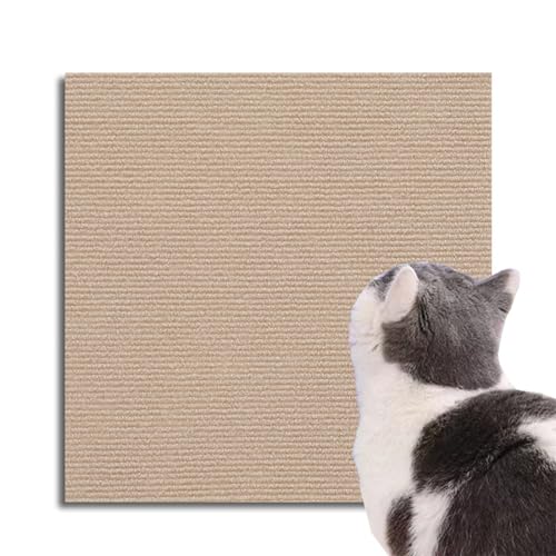 JIAZHOUHB Kratzmatte für Katzen, Kletter-Katzenkratzer,Cathpetic Kratzmatte Selbstkleben, Teppich-Katzenkratzer-Möbelschutz,AntiKratz Tape für Möbel Couch Sofa Wand Tü(Size:30*100cm,Color:cremefarben) von JIAZHOUHB