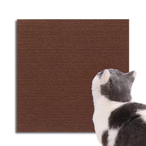 JIAZHOUHB Kratzmatte für Katzen, Kletter-Katzenkratzer,Cathpetic Kratzmatte Selbstkleben, Teppich-Katzenkratzer-Möbelschutz,AntiKratz Tape für Möbel Couch Sofa Wand Tü(Size:30 * 100cm,Color:braun) von JIAZHOUHB