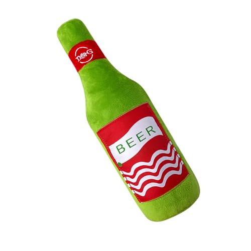 JIEBWCHA Plüsch Flasche Hundespielzeug, Hundemande -Spielzeugflasche,Ausgestopfte Bierflasche Quietschplätze - Hundequietfer interaktive Spiele, Anreicherung von Haustiervorräten für kleine JIEBWCHA Plüsch Flasche Hundespielzeug, Hundemande -Spielzeugflasche,Ausgestopfte Bierflasche Quietschplätze - Hundequietfer interaktive Spiele, Anreicherung von Haustiervorräten für kleine von JIEBWCHA